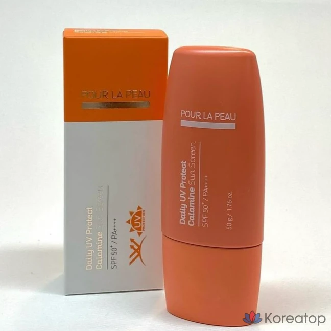 Солнцезащитный крем Pour La Peau Daily UV Protect Calamine Sunscreen, 50 г, 1 шт.