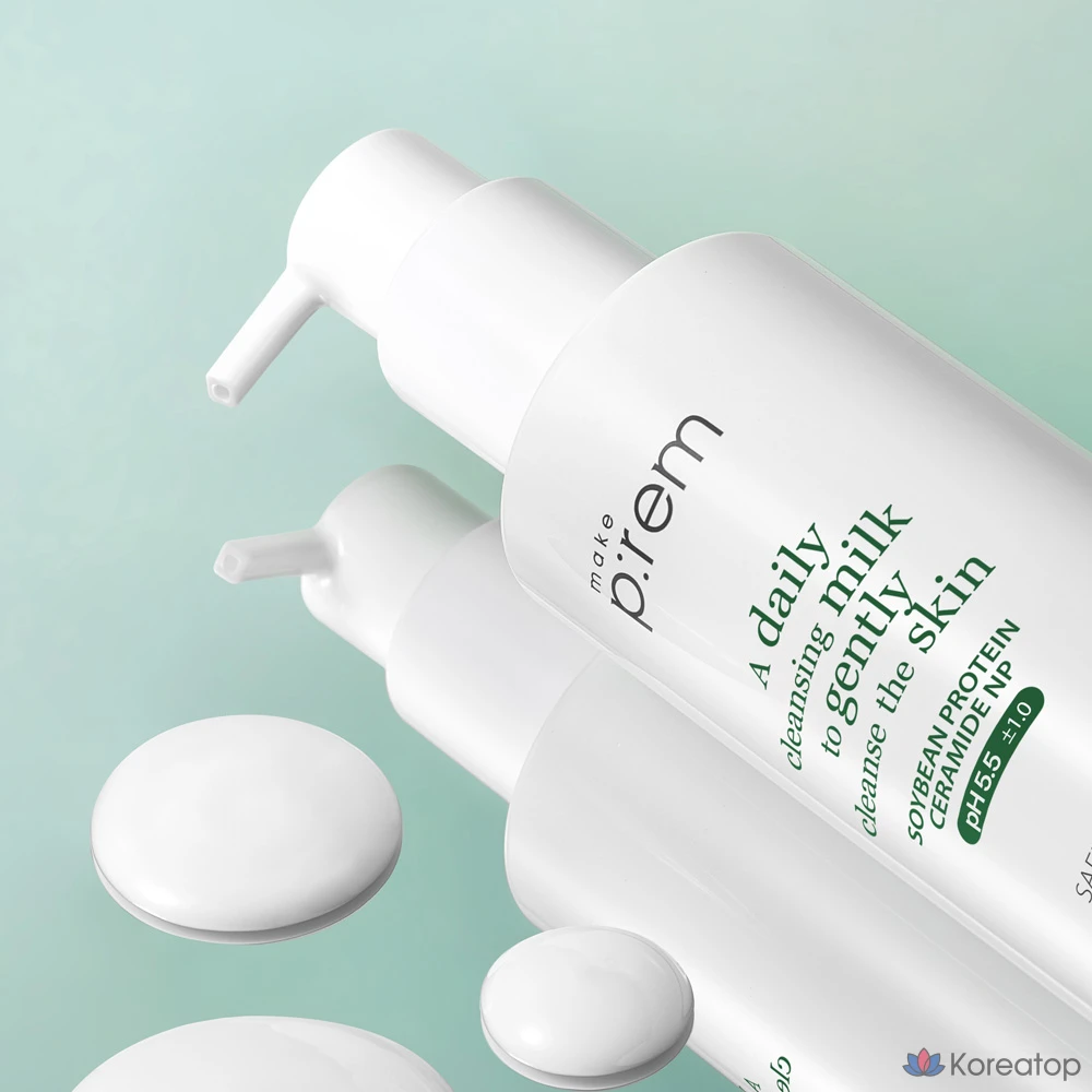 Очищающее молочко MAKE P:REM Safe Moisture, 200 мл, 1 флакон