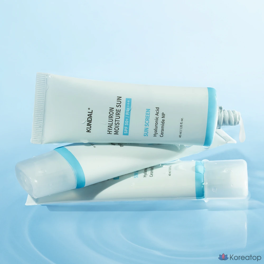 Увлажняющий солнцезащитный крем Kundal с гиалуроновой кислотой, 40 мл, 1 шт.