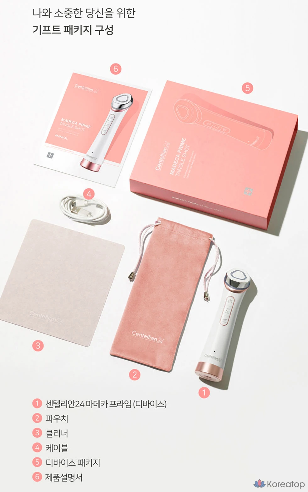 Массажер для кожи Centellian24 Madeca Prime Tangle Shot, DTP702035, коралловый, фото 7