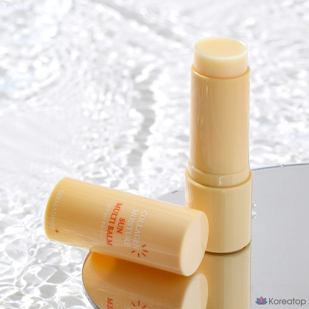 Увлажняющий солнцезащитный бальзам Dermashare Collagen Moisture Sun Multi-Balm SPF50+ PA++++, 11 г, 1 шт.