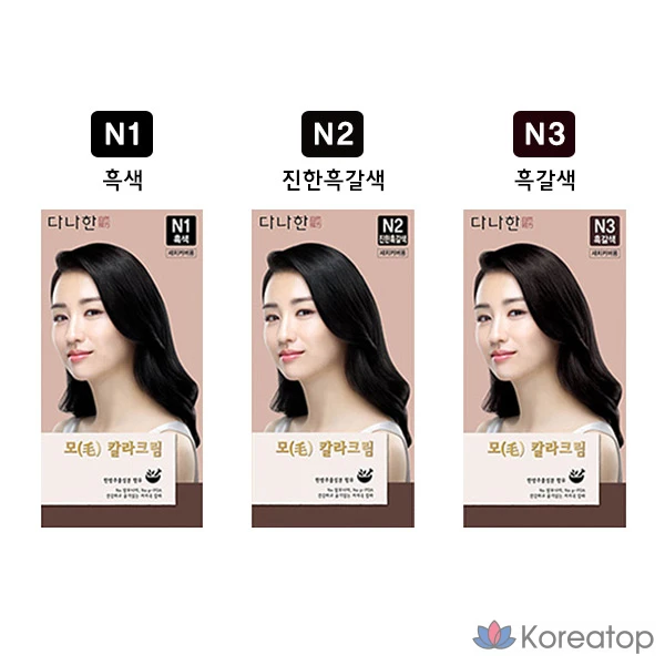 Краска для волос Danahan Mo Color Cream, 1-й 100 г, 2-й 100 г, N4 (натуральный черный/коричневый), 1 шт., фото 2