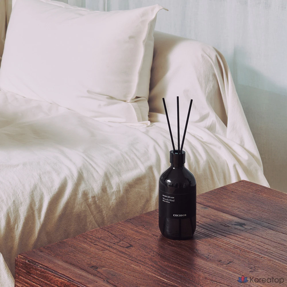 Диффузор для дома Cocodor Grande Diffuser Set, ароматы Woody Hotel, Pure Cotton, Bookstore in the Wood, 500 мл x 3 шт.