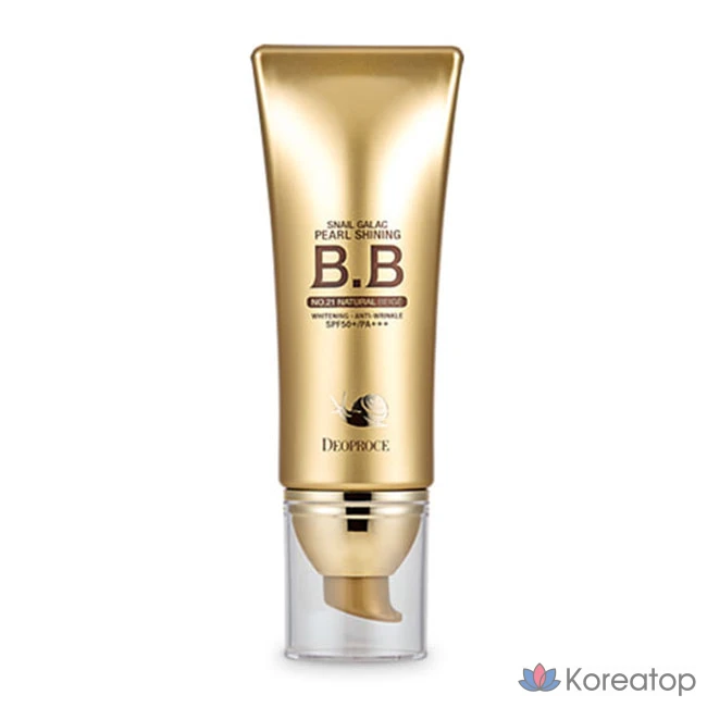 Deoproce Snail Galac Pearl Shining BB SPF 50+/PA+++ 50 г, 1 шт., № 21