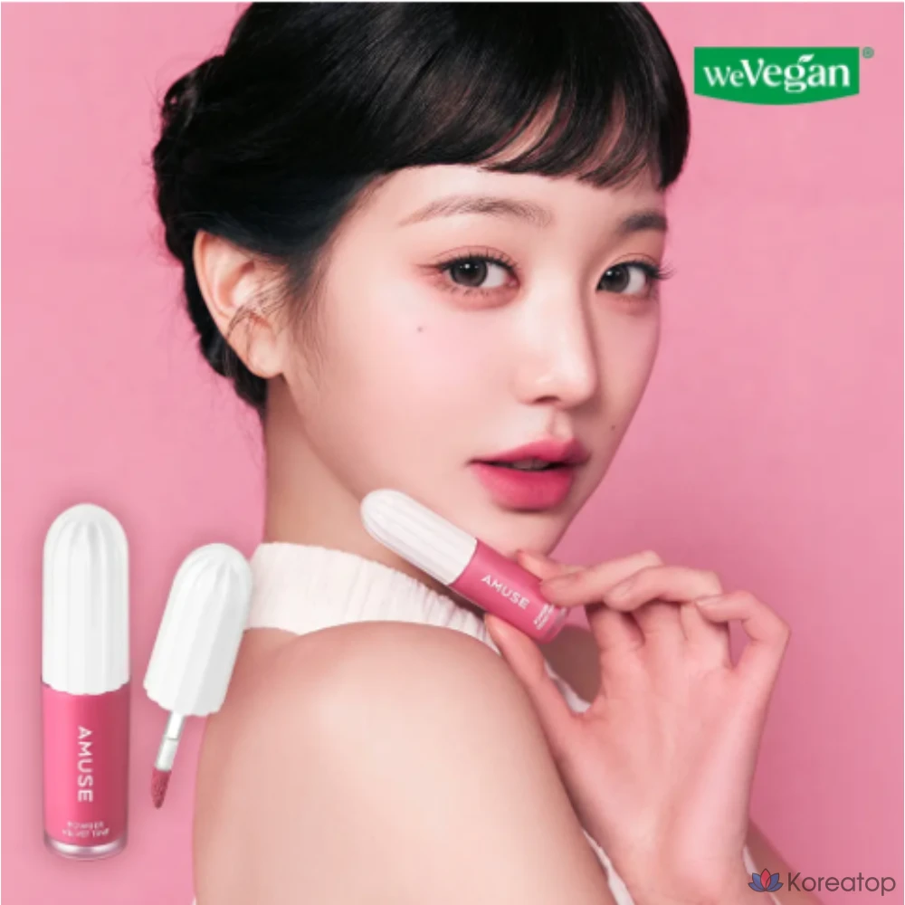 Тинт для губ AMUSE Powder Velvet Tint, оттенок 05 Puppy Girl, 3.2 г, 1 шт., фото 3