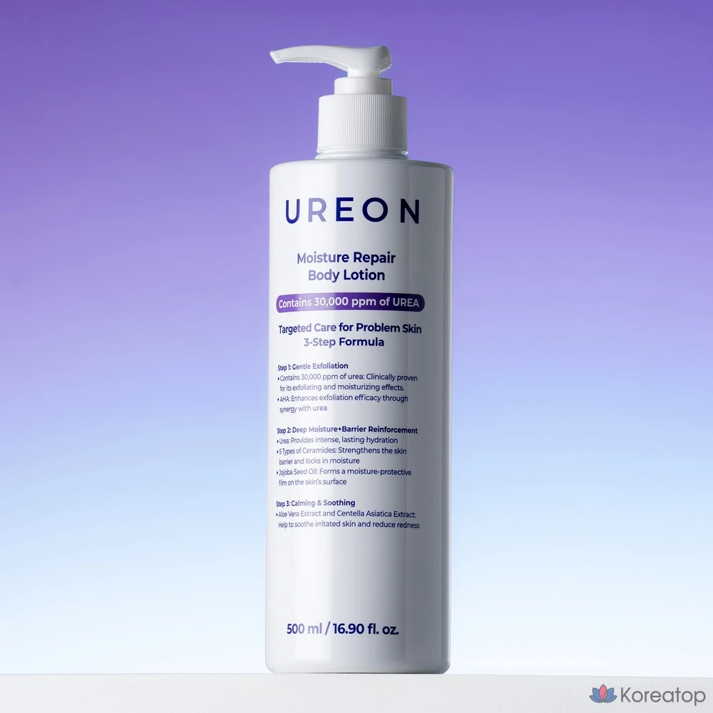 Лосьон для тела Urea Moisture Repair для проблемной кожи, кожи с мурашками, «змеиной кожей», отмершими клетками и расширенными порами, 1 шт., 500 мл.