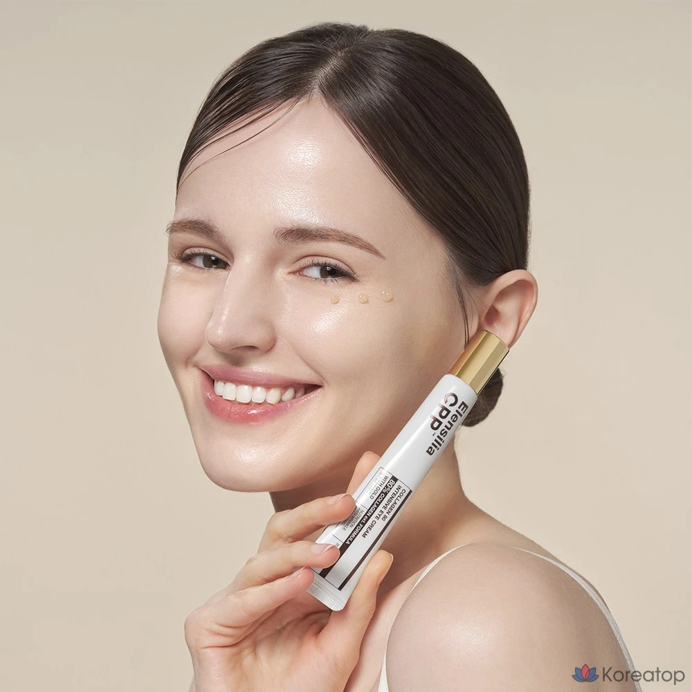 Elensilia Французский коллагенсодержащий лифтинг-крем для кожи вокруг глаз с коллагеном, пептидами, белками и аминокислотами, 20 г, 1 шт.