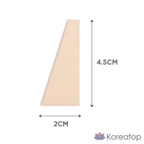 Набор треугольных спонжей для ежедневного макияжа MERZY Daily Makeup, 100 шт., 1 шт.