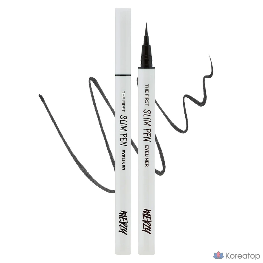 Подводка для глаз MERZY the First Slim Pen Eyeliner 0.45g, SP1 Black Jin, 1 шт.