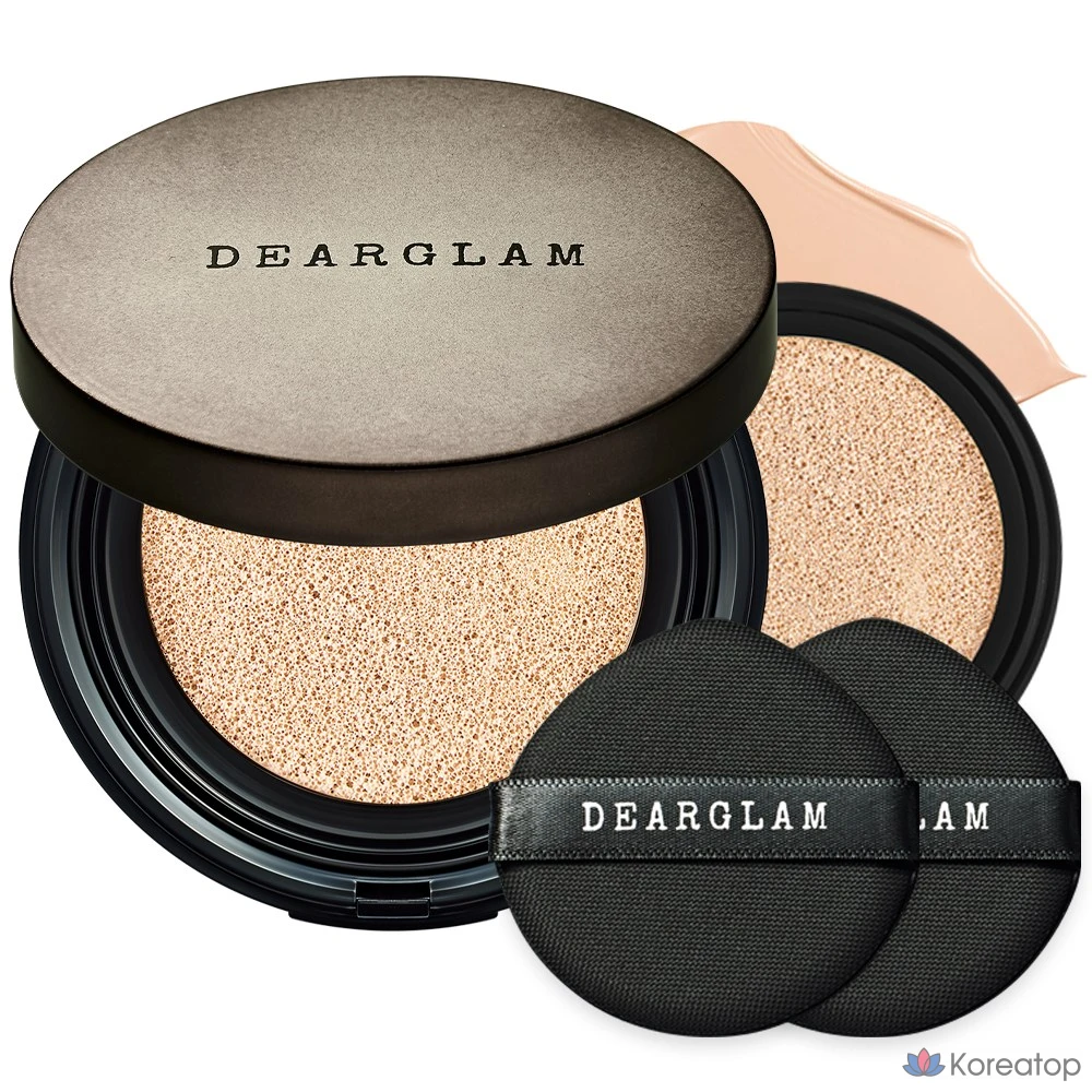 Набор тональных кремов Jungsaemmool Dear Glam Ultra Thin Cover Cushion + сменный блок, № 23, бежевый, 24 г, 1 шт.