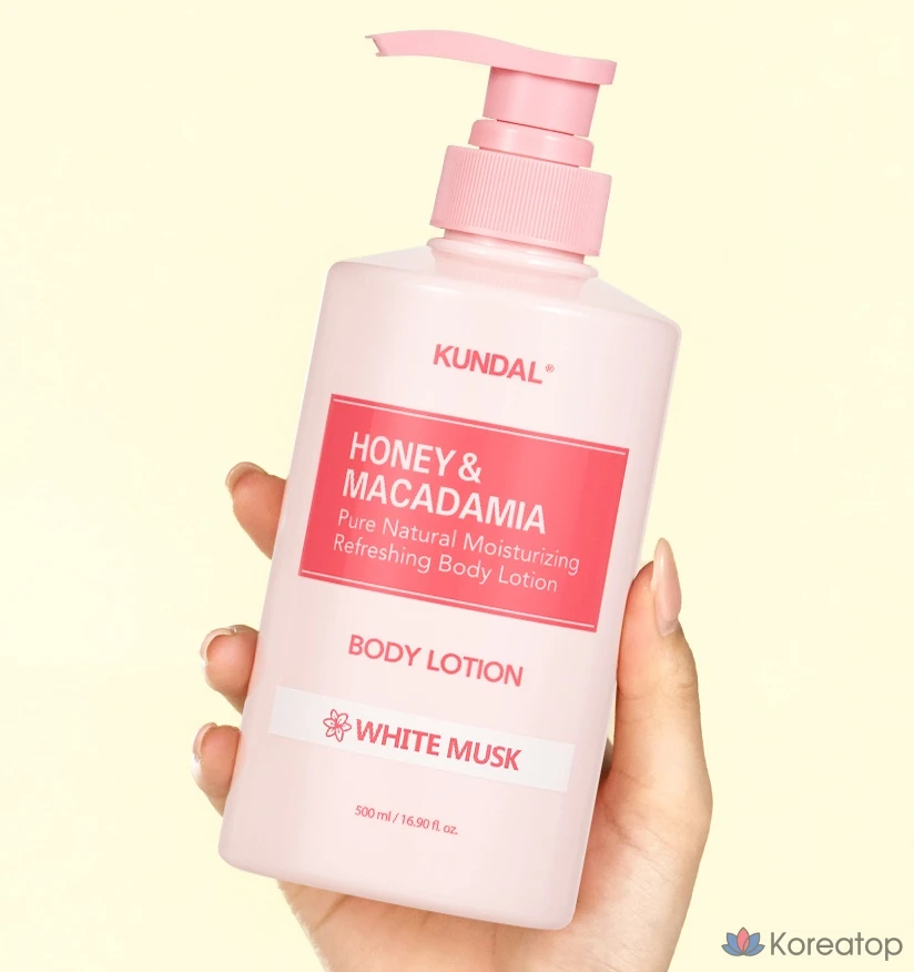 Лосьон для тела Kundal Honey &amp; Macadamia Pure Body Lotion, аромат белого мускуса, 500 мл, 1 шт.