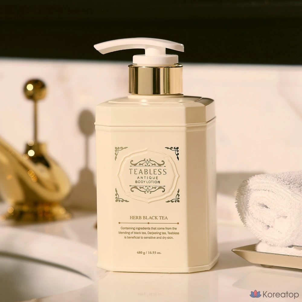 Лосьон для тела TEABLESS Herb Black Tea Antique без запаха, 480 г, 1 шт.