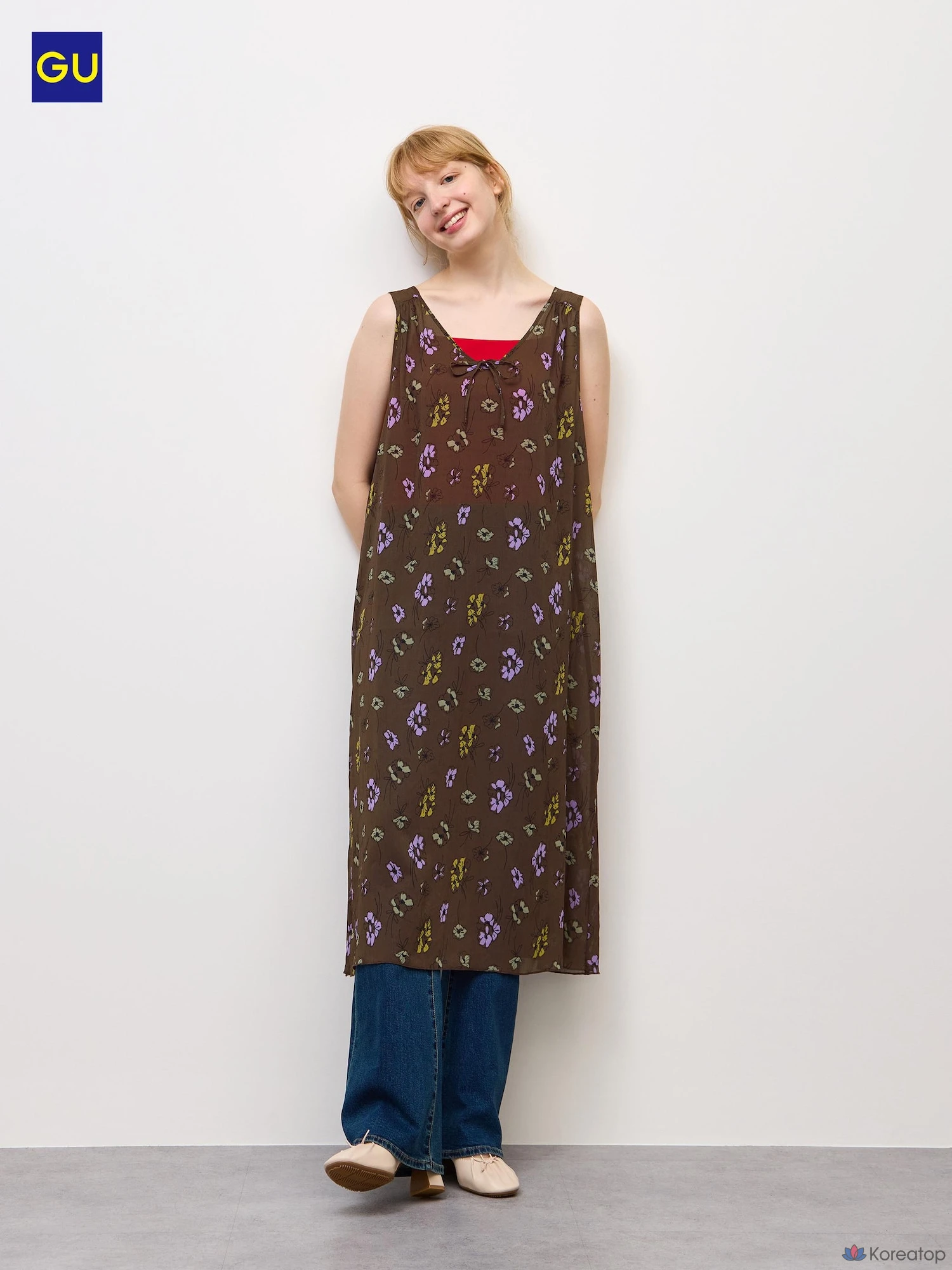 Платье Uniqlo Sheer One-piece Sleeveless
