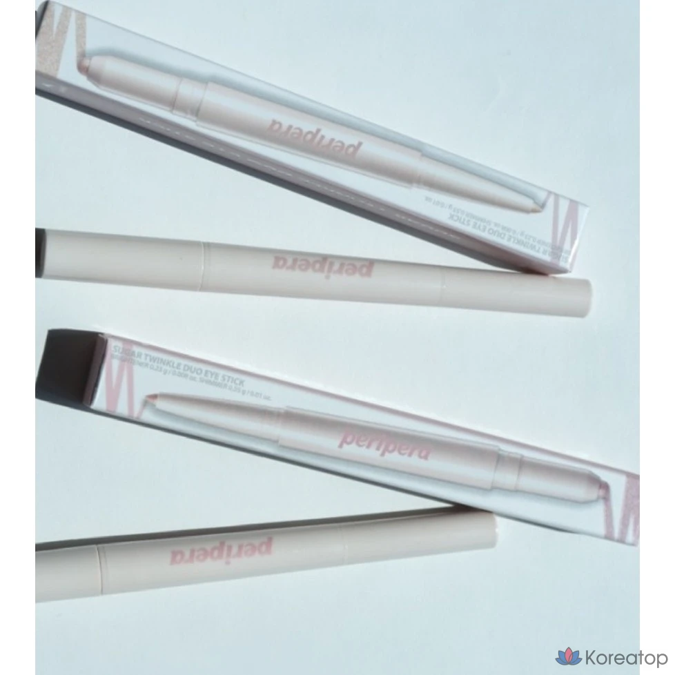 Peripera Sugar Twinkle Duo Eye Stick 0.78g, № 3, сверкающий розовый, 1 стик