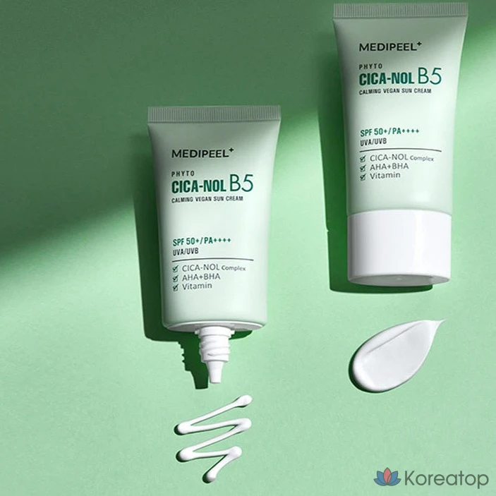 Солнцезащитный крем Medi-Peel Phyto Cicano B5 Vegan Calming Sunscreen SPF50+ PA++++, 50 мл, 1 шт.