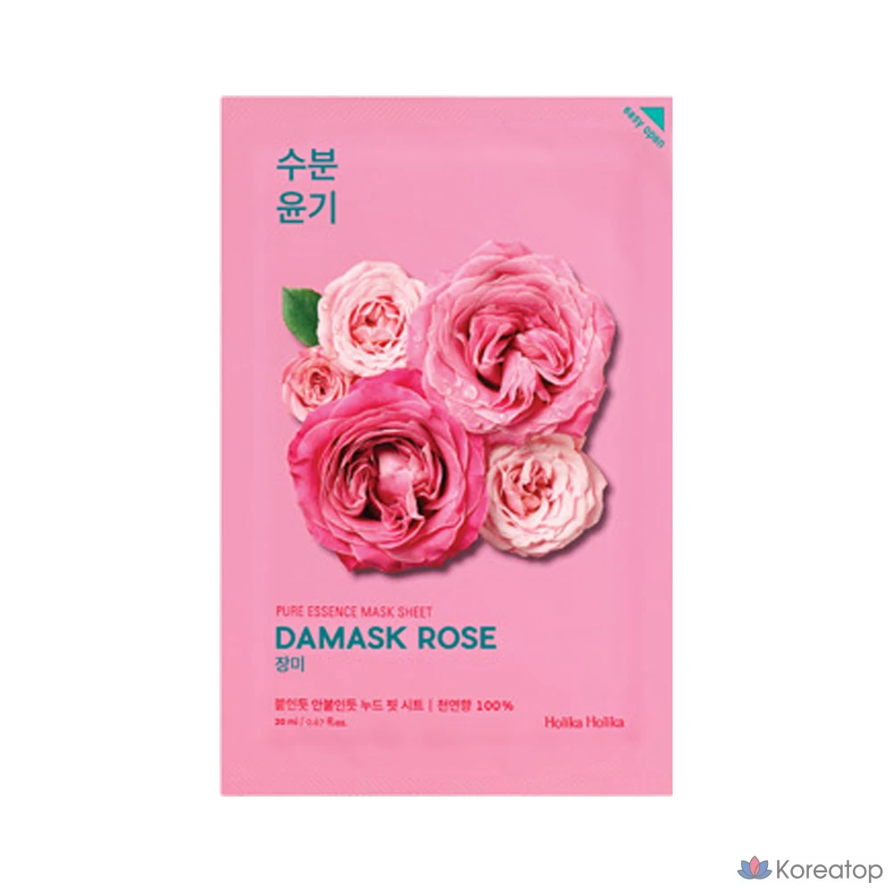 Маска-салфетка Holika Holika Pure Essence Mask Sheet Rose, 40 листов, 1 упаковка