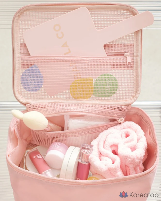 Квадратная косметичка Vanillaco, розовая, 1 шт.