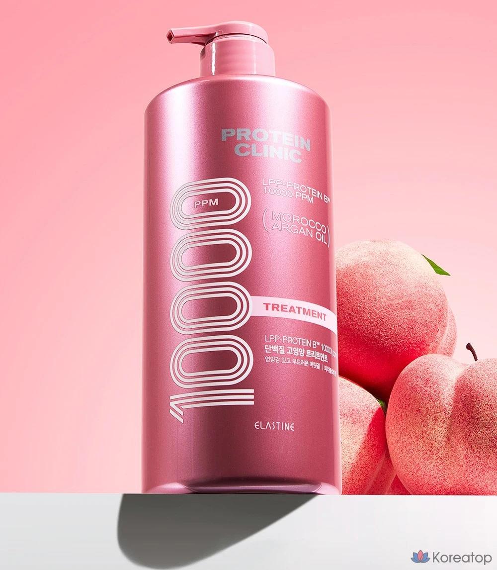 Эластиновый протеиновый комплекс Elastine Clinic 10000 с высоким содержанием белка, аромат персикового цветка, 1 л, 1 шт.