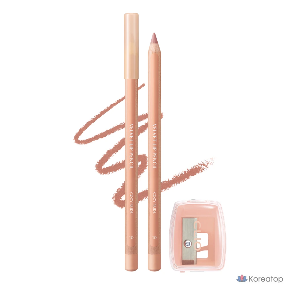 Карандаш для губ Clio Velvet, 1,45 г, 10 цветов, 010 Cozy Nude, 1 шт.