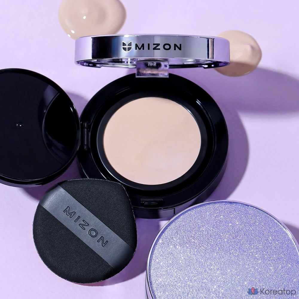 Веганский коллагеновый тональный крем Mizon Vegan Collagen Cushion (основной продукт 15 г + сменный блок 15 г), № 21, 1 шт.