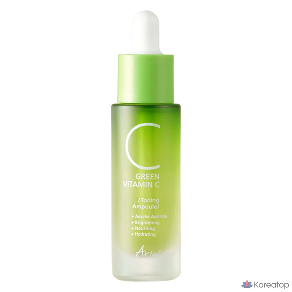 Тонизирующая ампула Ariel Green с витамином С, 15 мл, 1 шт.