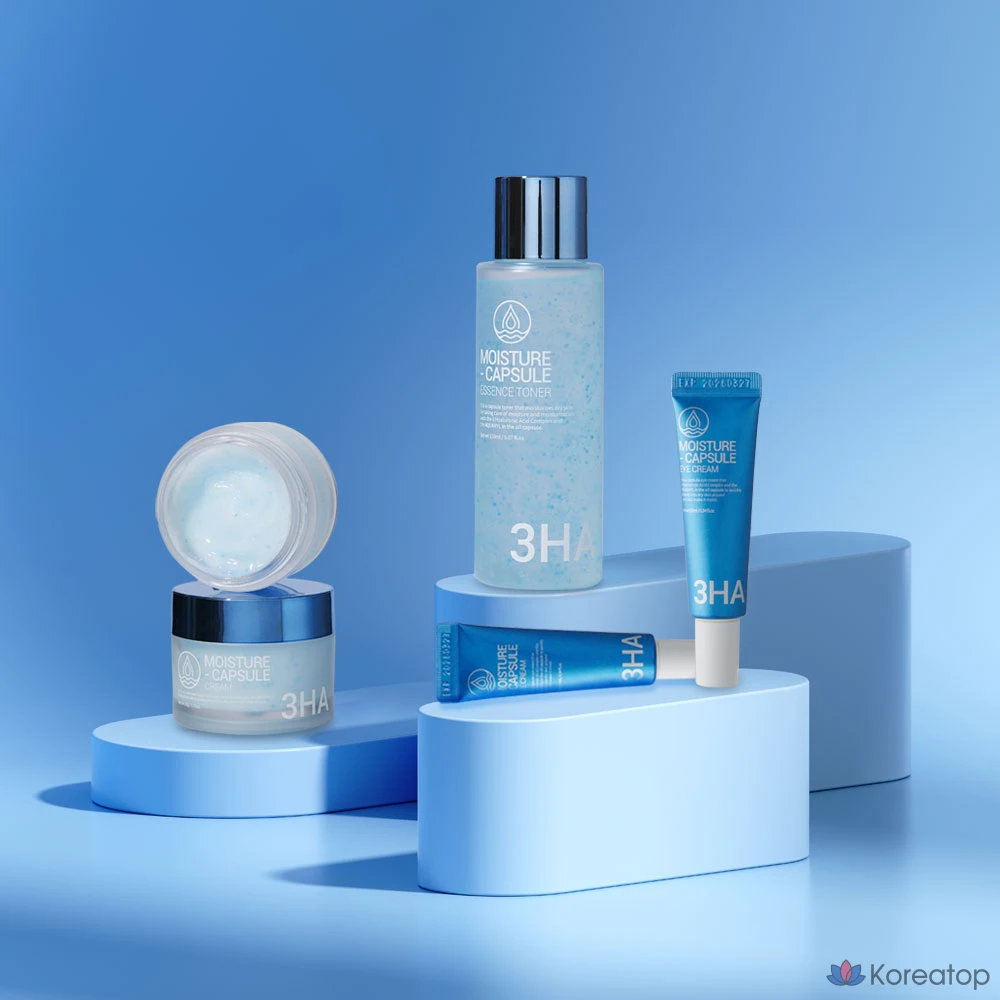 Набор из 2 капсул увлажняющей эссенции-тоника 3HA, Тоник, Крем для глаз, Отбеливающая увлажняющая капсула против морщин, 1 шт.