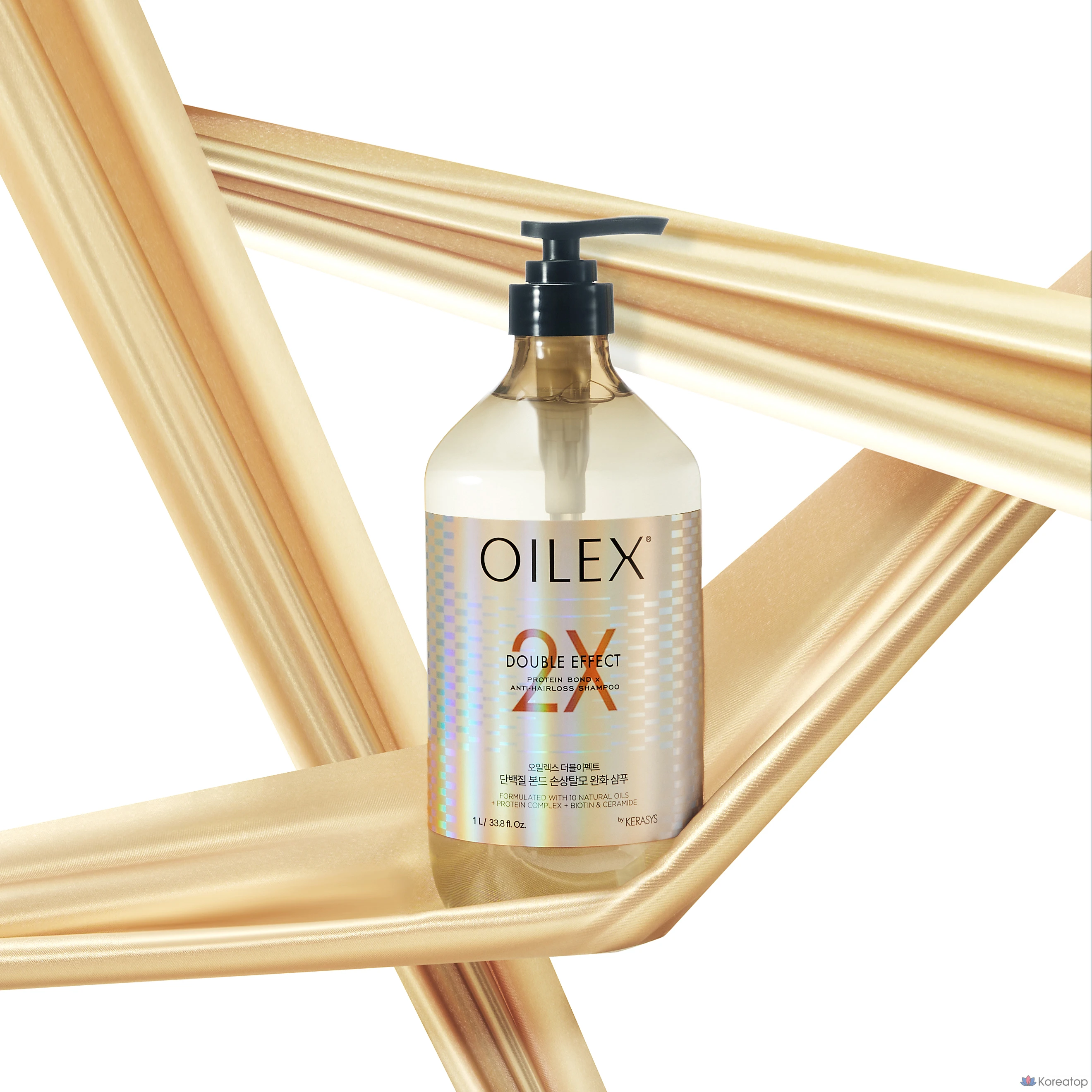 Шампунь KeraSys Oilex Double Effect Damage Care Hair Loss Relief Protein Bond, 1 шт., 1 л.