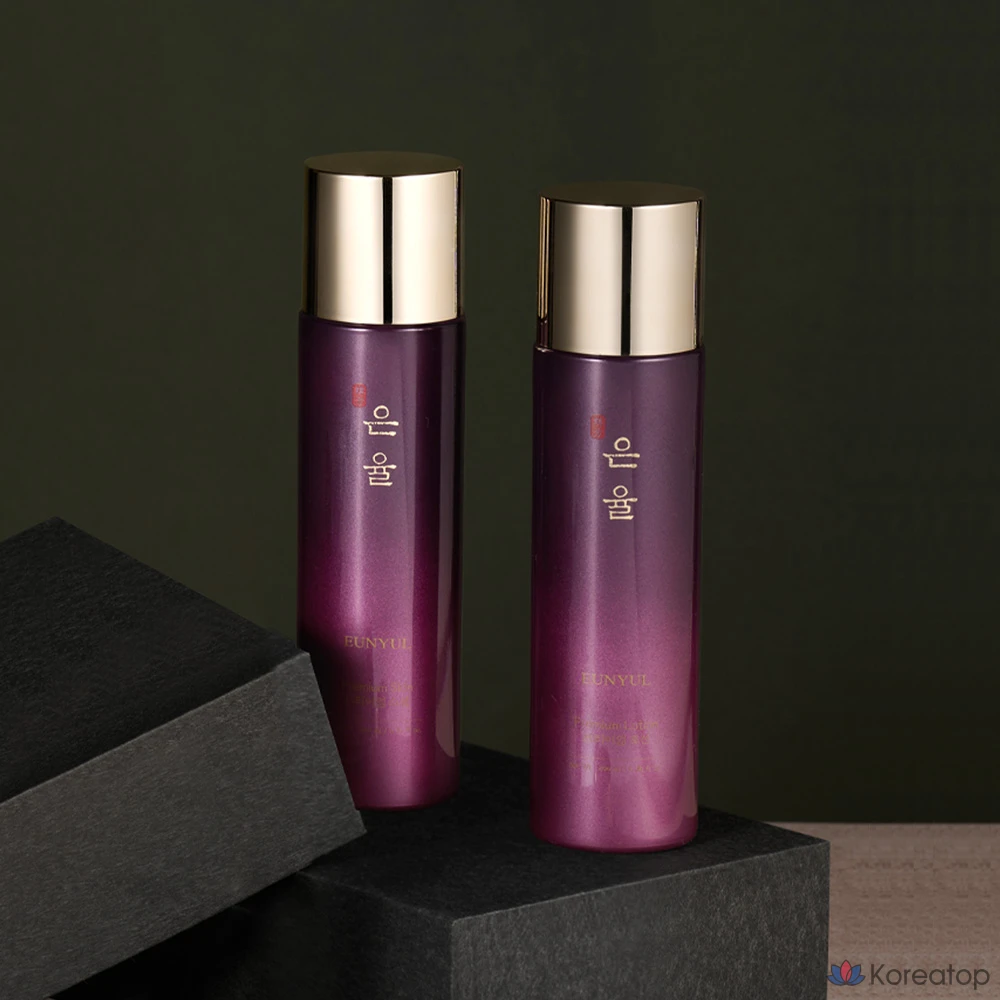 Базовый набор тоника-лосьона Eunyul Premium Oriental Medicine, тоник для кожи 150 мл, лосьон 150 мл, 1 комплект.