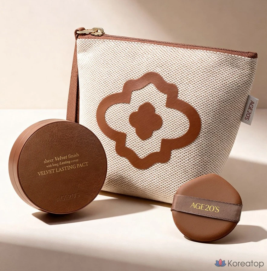 Парфюмерная лента Age 20's Velvet Lasting Pact Oyani Edition + набор сменных блоков, цвет 23C PETAL, 1 комплект