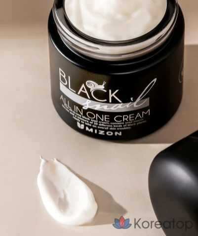 Крем Mizon Black Snail All-in-One, 77 г, 1 шт.