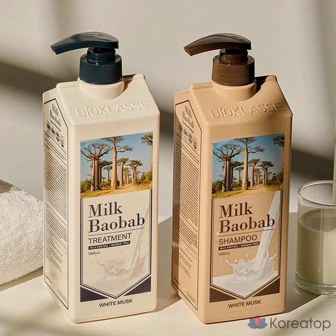 Средство для ухода за волосами Milk Baobab с ароматом белого мускуса, 1 л, 1 шт., фото 4
