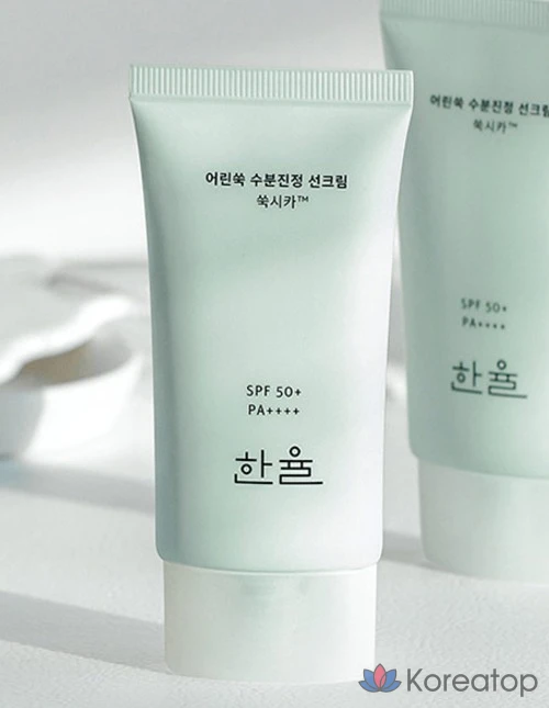 Увлажняющий успокаивающий солнцезащитный крем HANYUL Young Artemisia SPF50+ PA++++, 50 мл, 1 шт.