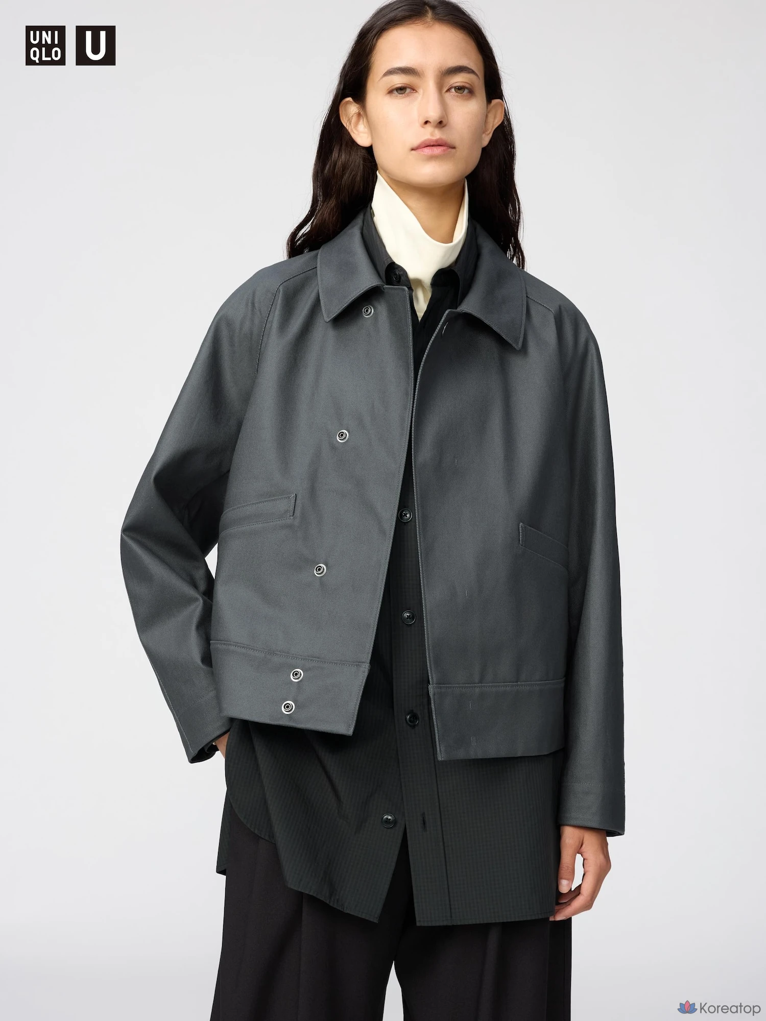 Куртка-бомбер Uniqlo Coated Blouson