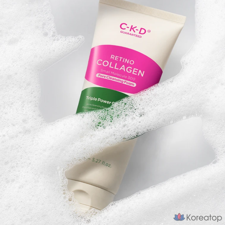 Очищающая пенка для пор CKD Retino Collagen Low Molecular 300, 1 шт., фото 4