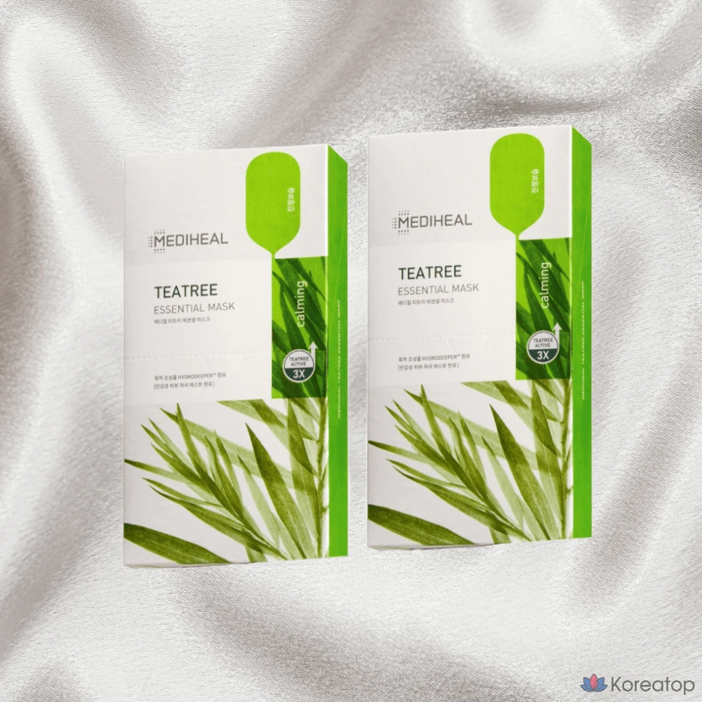 Набор масок Mediheal с маслом чайного дерева, базовый набор, 20 листов, 1 штука.