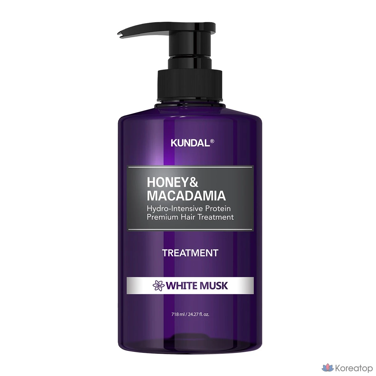 Средство для ухода за волосами Kundal с медом и макадамией (аромат белого мускуса), 718 мл, 1 шт.