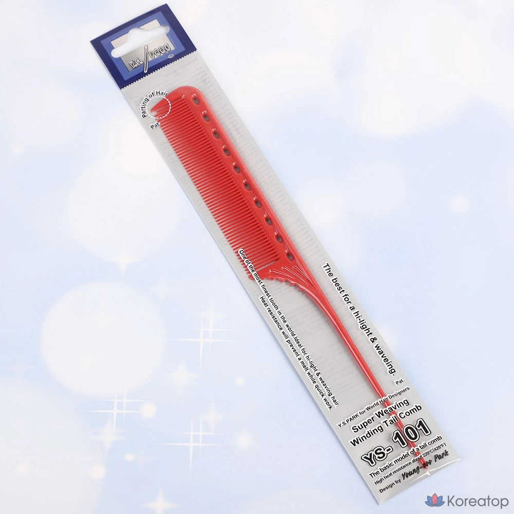 Расческа-хвостик для укладки Y.S. Park Professional Iron Tail Comb, синий, 1 шт.