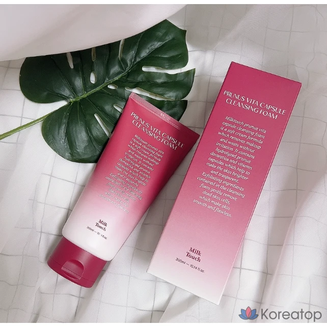 Milktouch N Plum Vitamin Pore Toning Cleansing Foam 150 мл Vita Capsule Deep Cleansing, 3 набора