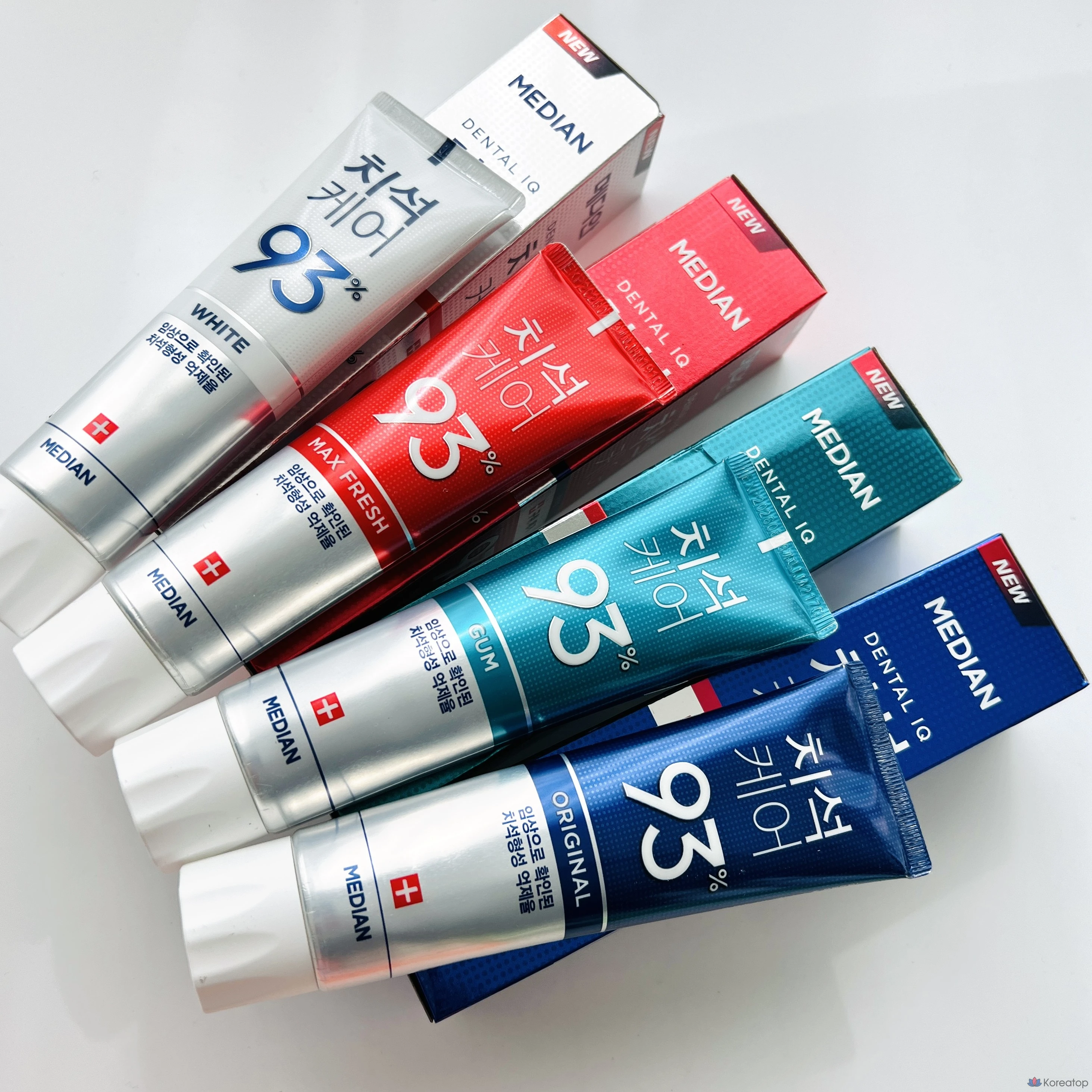 Набор для ухода Median Toothpaste All-in 4 Set (White+Bad Smell+Gingivitis+Original), 120 г, 4 шт., фото 5