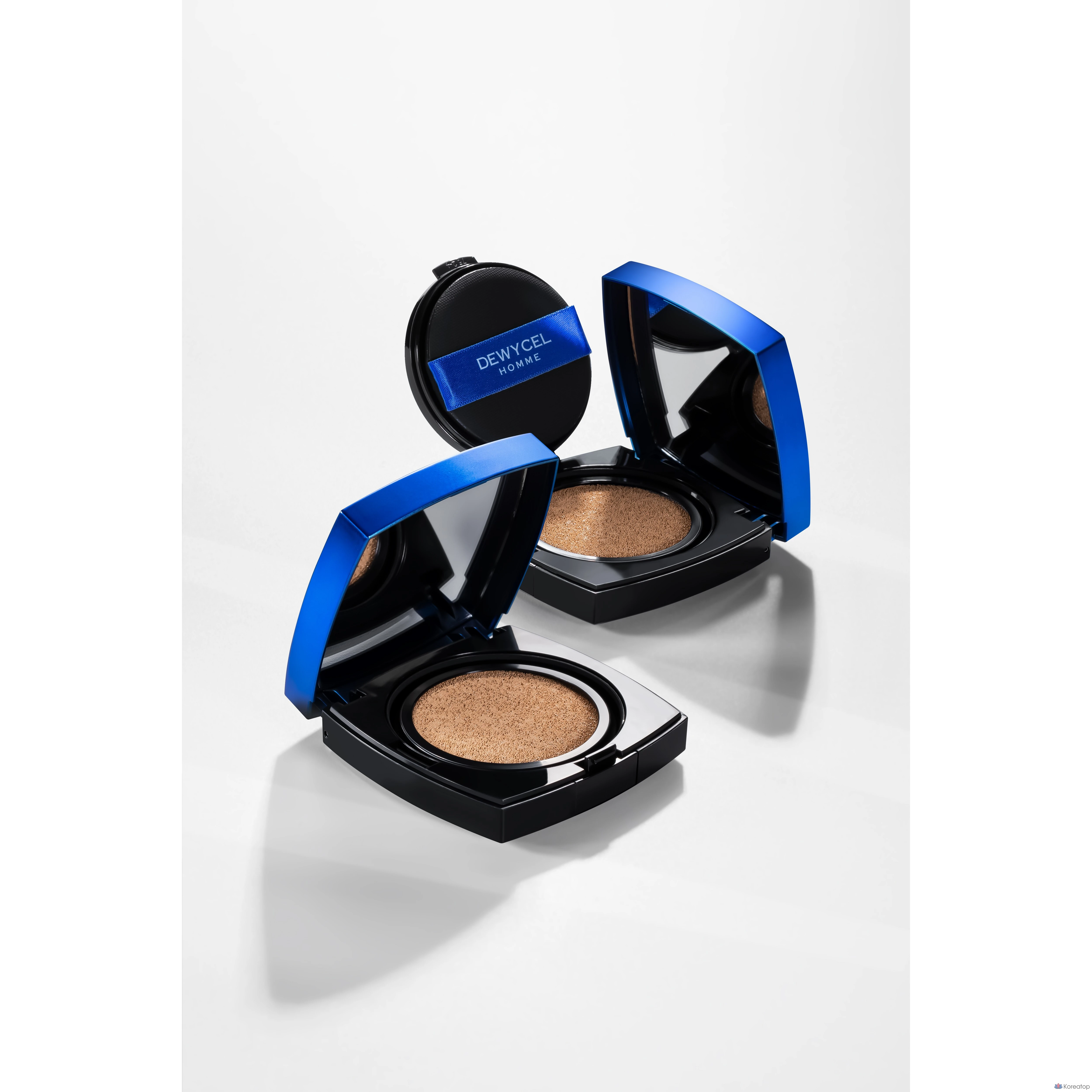 Тональный крем DEWYCEL Homme UV True Cover Cushion Pore Cover SPF50 PA+++, 1 шт., № 2, оттенок True Beige, фото 3