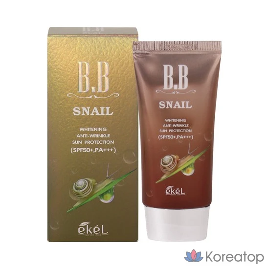 BB-крем Ekel SPF50+PA+++ 50 мл, цвет «Улитка», 1 шт.