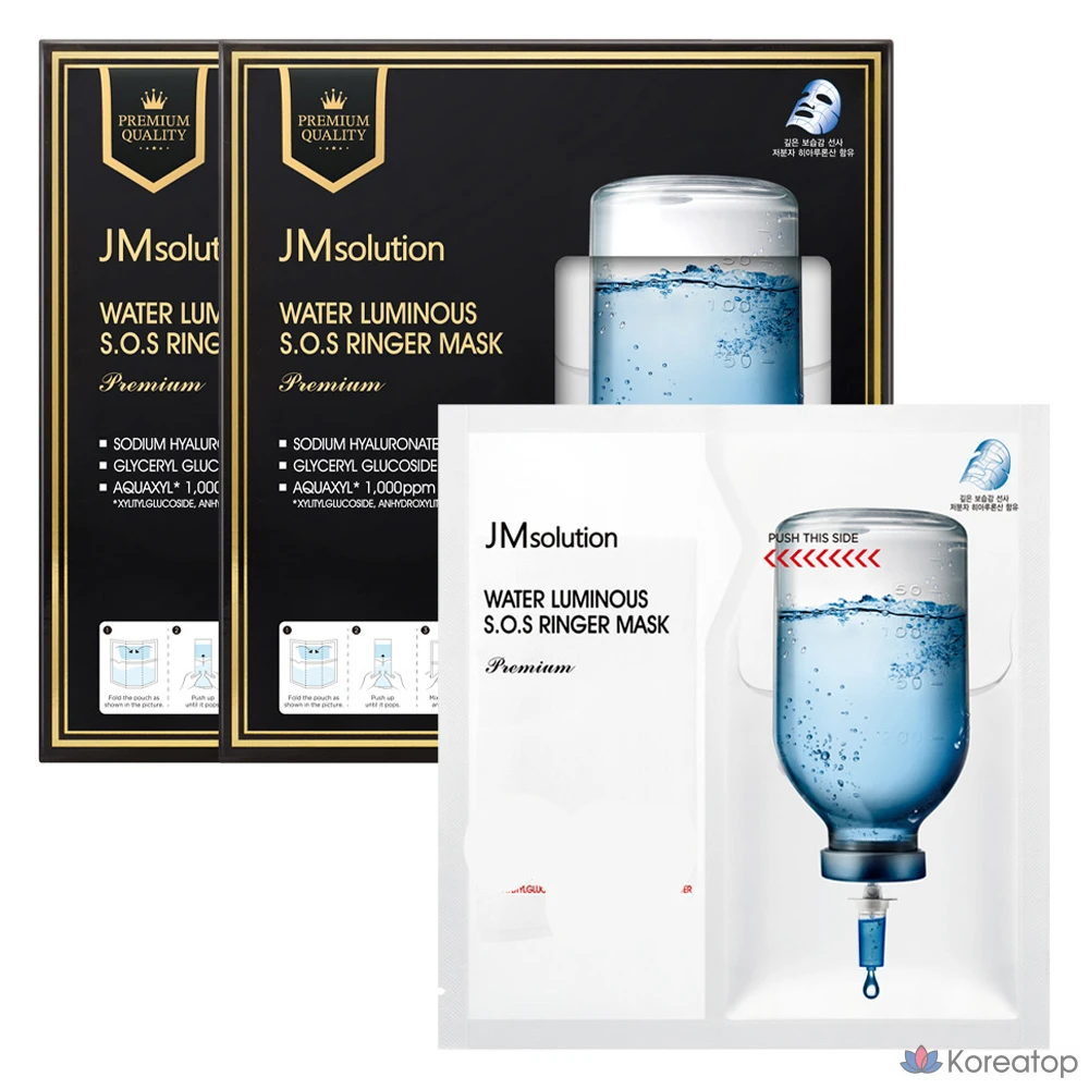 Маска-колпачок JM Solution Premium Water Glow SOS Ringer Mask, 5 шт., 2 упаковки