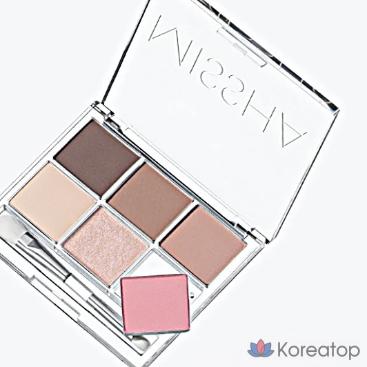 Набор из 6 прозрачных палеток теней Missha Custom Palette, 1 шт.