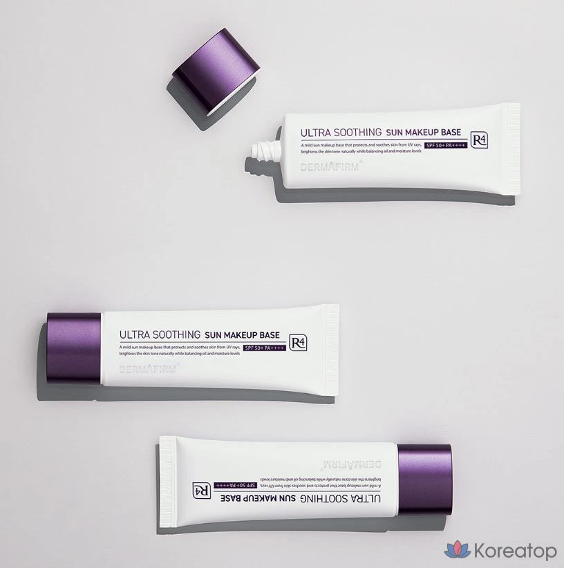 Солнцезащитный крем Dermafirm Ultra Soothing Sun Makeup Base R4, оттенок White, 50 мл, 1 шт.