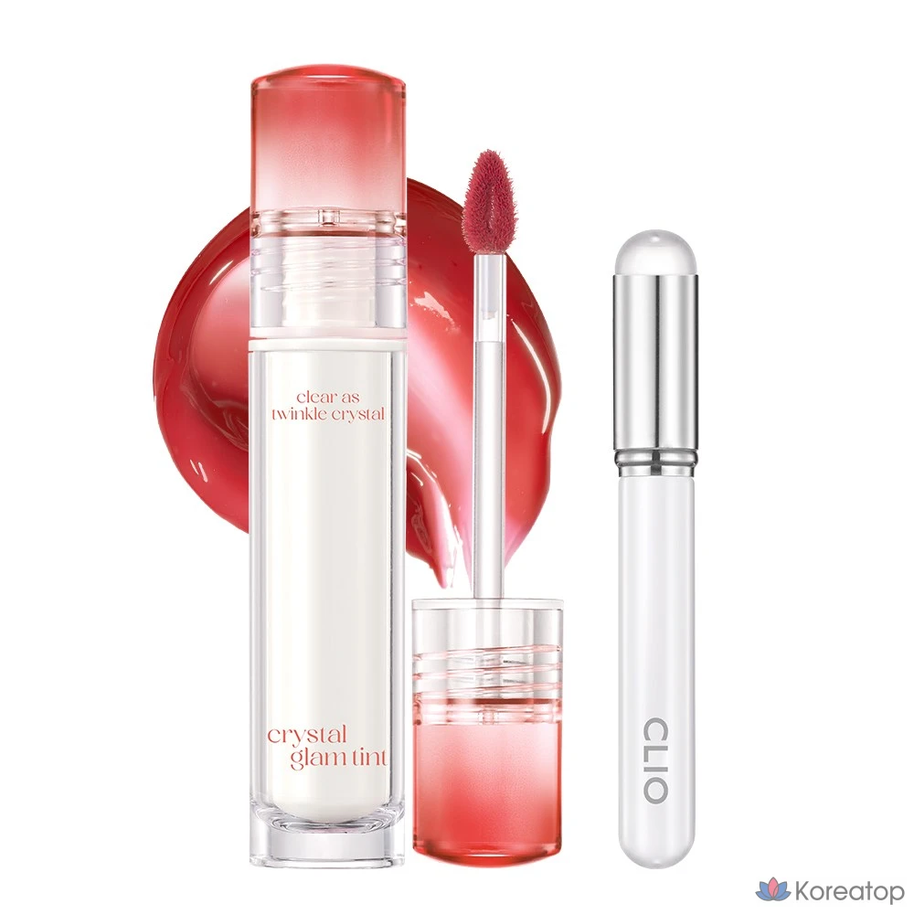 Тинт для губ Clio Crystal Glam + кисточка для губ, 1 шт., цвет 008 Нежная корица