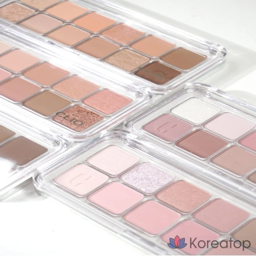 Палетка теней Pro Eye Palette Air 7 оттенков Clio, перламутровый эффект, 1 штука, оттенок № 8 Latte.