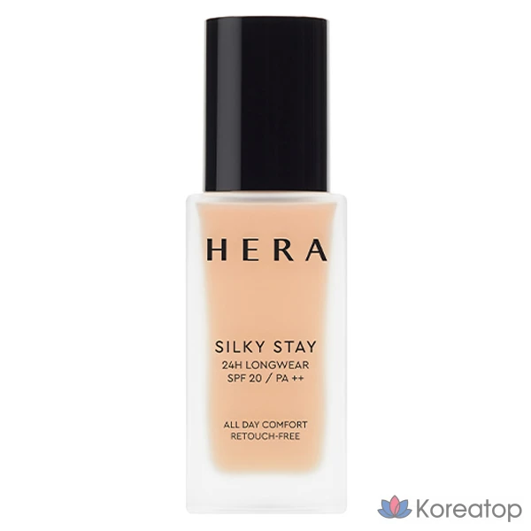 Флюид для лица Hera Silky Stay 24H Longwear Foundation, оттенок 23N1 Beige, 30 г, 1 шт.