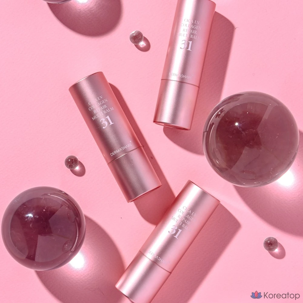 Тональный крем-стик Dermashare Vegan Natural Cover Stick Foundation 14 г + Cica LV Collagen Repair Multi-Balm 11 г, № 21 + Collagen Multi-Balm, 1 шт.