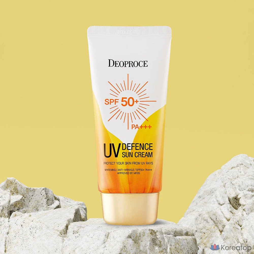 Солнцезащитный крем Deoproce UV Defense SPF 50+ PA+++ 70 г, 1 шт.