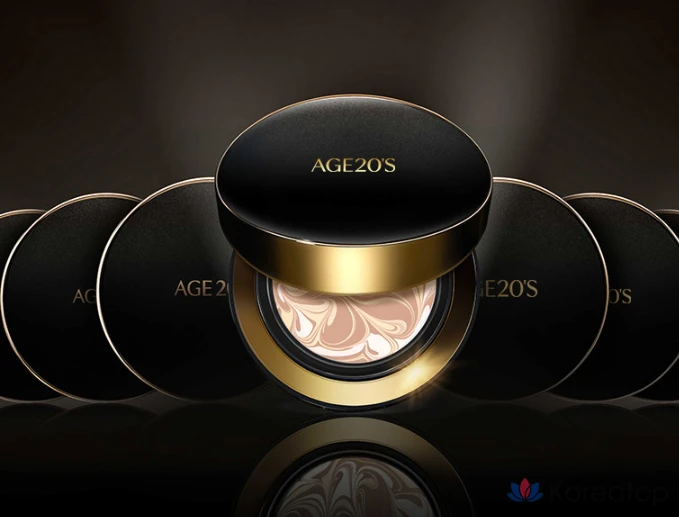 Набор из 2 флаконов тонального крема Age 20's Signature Essence Cover Pact Intense Case + сменный блок 14 г, № 23, 1 шт.